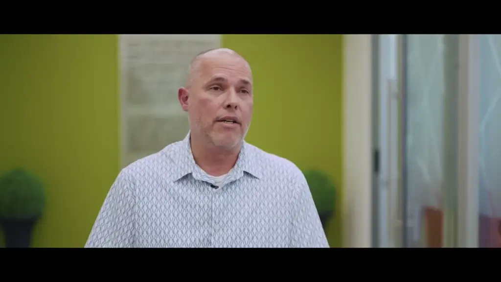 On-camera interview during a corporate video shoot for Johnson & Johnson in Mexico