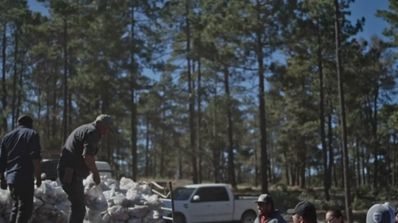 Entrega comunitaria en la Sierra Tarahumara durante un rodaje de impacto social